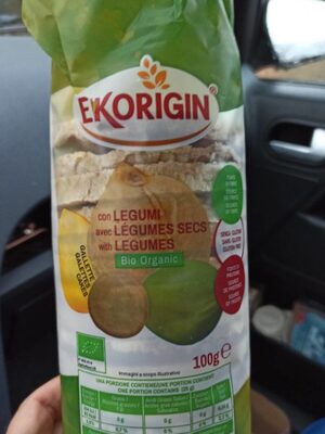 Galettes légumes secs front packaging