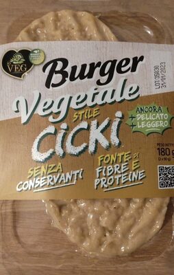 Burger Vegetale Cicki