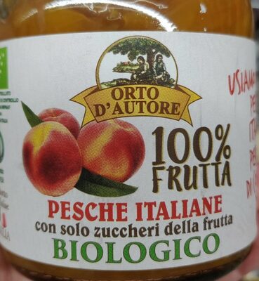 100% frutta pesche italiane front packaging
