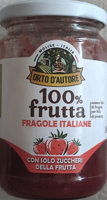 100% frutta fragole front packaging