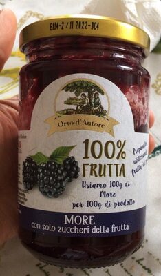 Marmellata di more front packaging