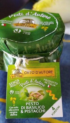 Pesto di basilico e pistacchi