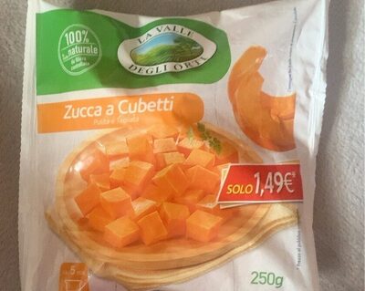 Zucca a cubetti front packaging