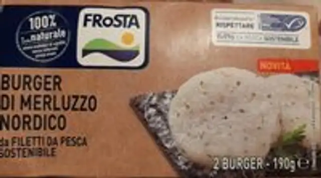Burger di merluzzo nordico