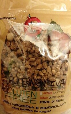 Muesli nocciola e cioccolato con farina d'avena