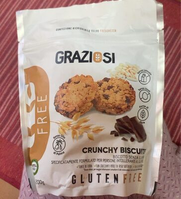 Crunchy biscuits front packaging