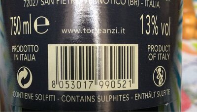 MONTEPULCIANO D'ABRUZZO Corrantica annee 2016 , 13%vol
