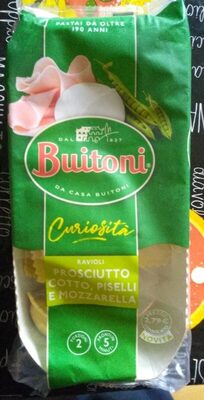 Curiosità - Ravioli - Prosciutto cotto, piselli e mozzarella