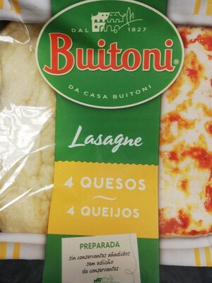 Buitoni lasaña 4 quesos front packaging
