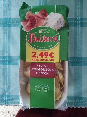 Ravioli gorgonzola e speck