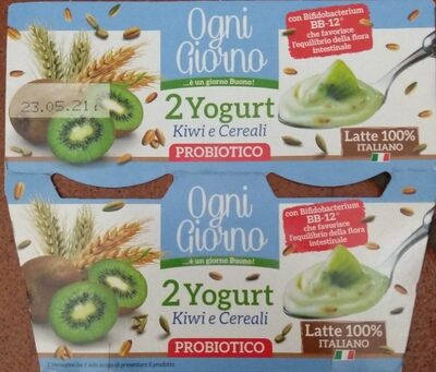 Ogni giorno 2 yogurt - kiwi e cereali