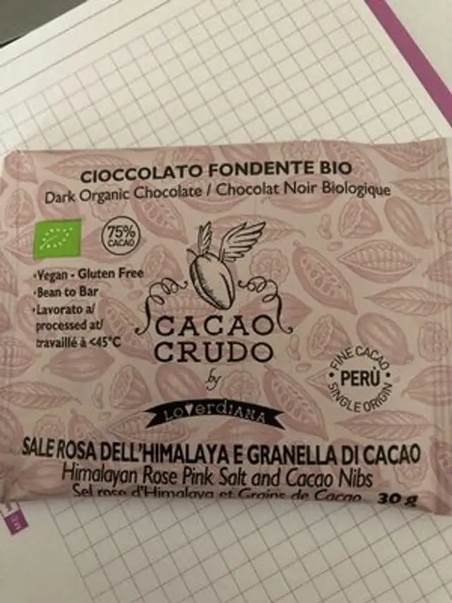 Cacao crudo front packaging