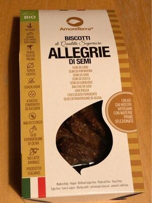 Biscotti Allegrie di Semi front packaging