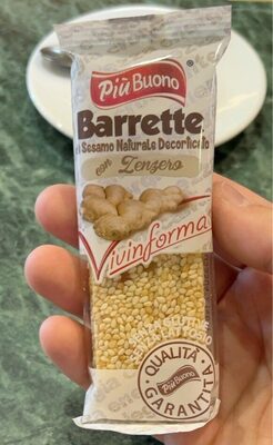 Barrette sesamo e zenzero