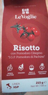 Risotto con pomodoro ciliegino IGP Pomodoro di pachino