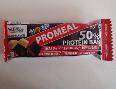 Protein bar 50% front packaging