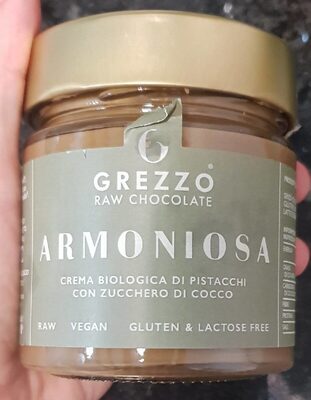 Biological pistachio creem front packaging