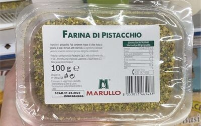 Farina di pistacchio front packaging