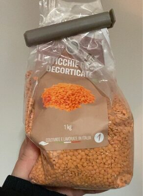 lenticchie rosse decorticate front packaging