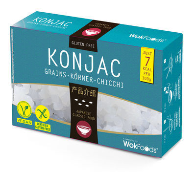 Konjac grains (riz) front packaging