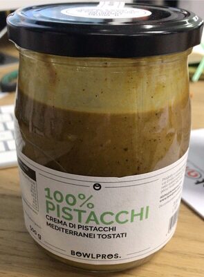 Crema 100% pistacchi tostati front packaging
