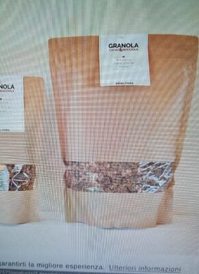 Granola cacao e nocciole front packaging