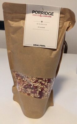 Porridge Cocco & Lampone front packaging