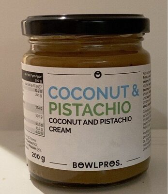 Crema de coco y pistacho