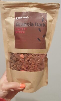 Granola Dark Frutti Rossi front packaging
