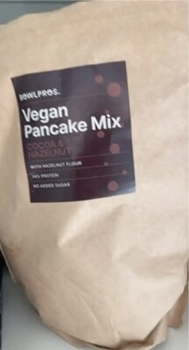 Vegan pacake mix front packaging