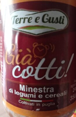 Minestra di legumi e cereali front packaging