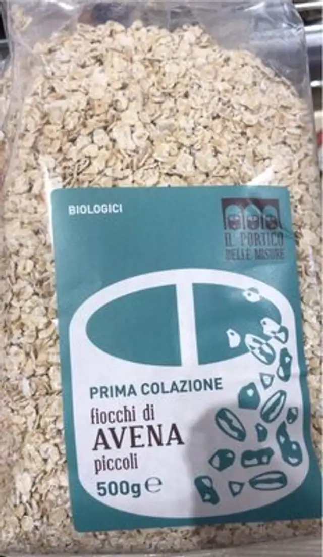 Fiocchi di avena piccoli front packaging