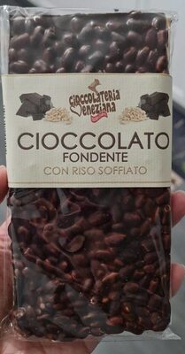 Cioccolato fondente con riso soffiato