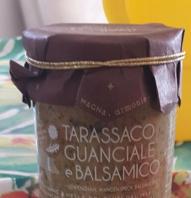 Salsa di tarassacco, guanciale e balsamico