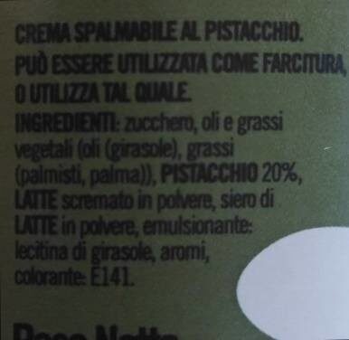 Crema al pistacchio frolsi