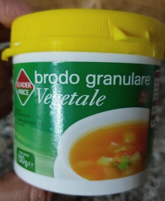 Brodo granulare vegetale front packaging