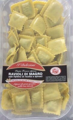Ravioli di magro con ripieno di ricotta e spinaci