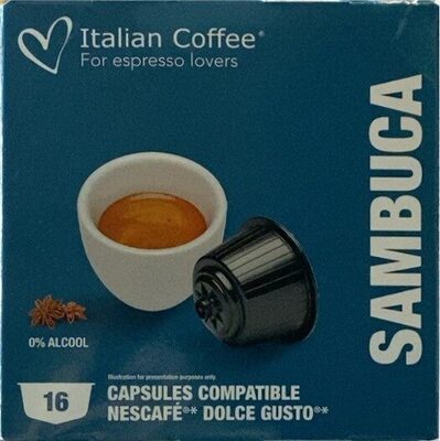 Caffè alla sambuca front packaging