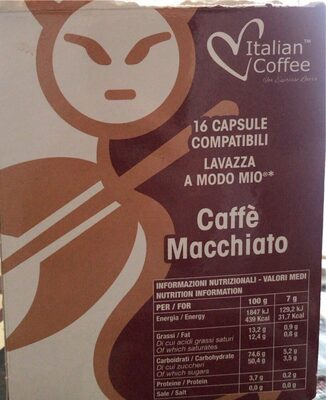 Caffè macchiato front packaging