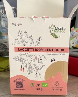 Laccetti 100% lenticchie front packaging