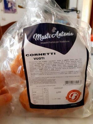 Cornetti vuoti front packaging