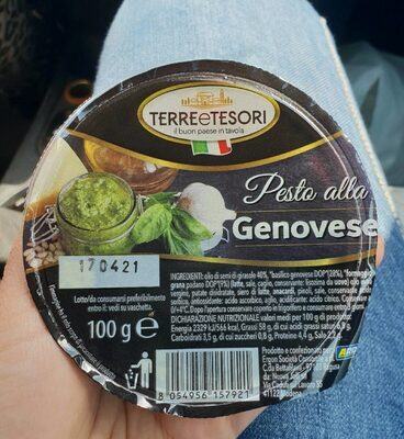 Pesto alla genovese front packaging