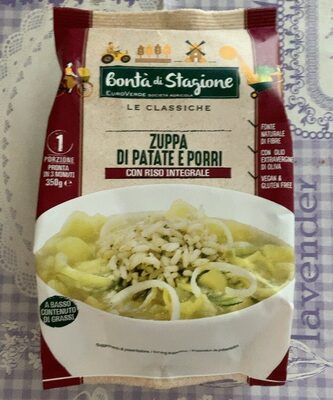 Zuppa di patate e porri front packaging