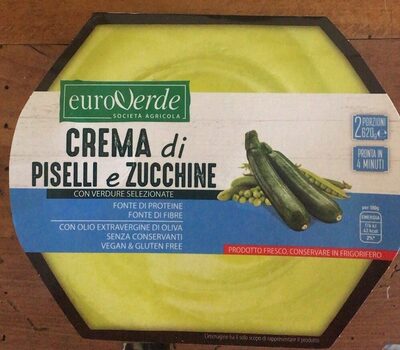 Crema di piselli e zucchine