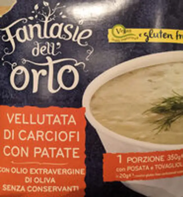 vellutata di carciofi con patate Fantasia dell'orto