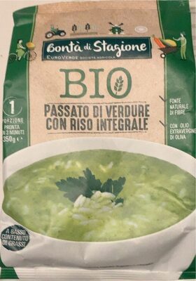 Passato di verdure con riso integrale