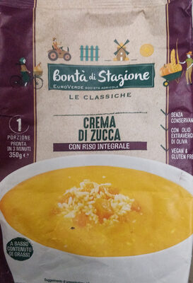 Crema di zucca con riso integrale