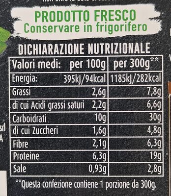 Orzotto zucchine e basilico nutrition facts table