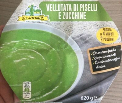 Vellutata di piselli e zucchine