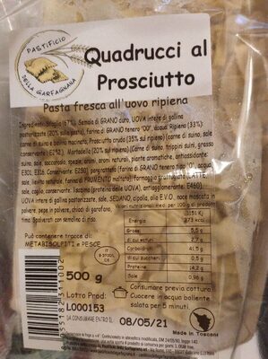 Quadrucci al prosciutto